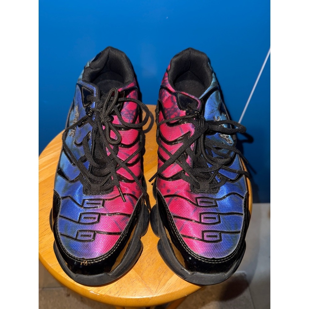 Arisic‎ 088 Blue Red Gradient Chunky Sneakers Mens Size 45 ASTM Safety